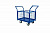 Тележка платформенная TOR ТП-2С (600х900) с бортами из сетки и двумя ручками (колеса 160 мм) купить #REGION_NAME_DECLINE_PP# интернет магазин СТРОЙКИН