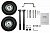 Комплект колёс и ручек для бензогенераторов HUTER DY8000 GF купить #REGION_NAME_DECLINE_PP# интернет магазин СТРОЙКИН